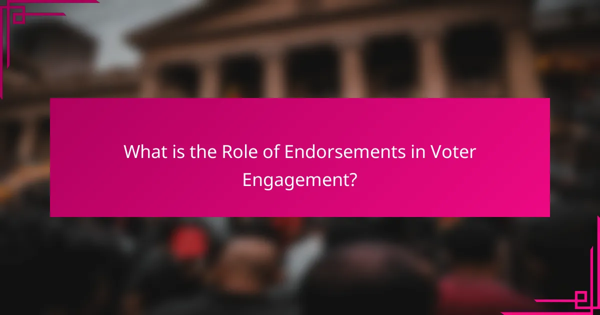 What is the Role of Endorsements in Voter Engagement?